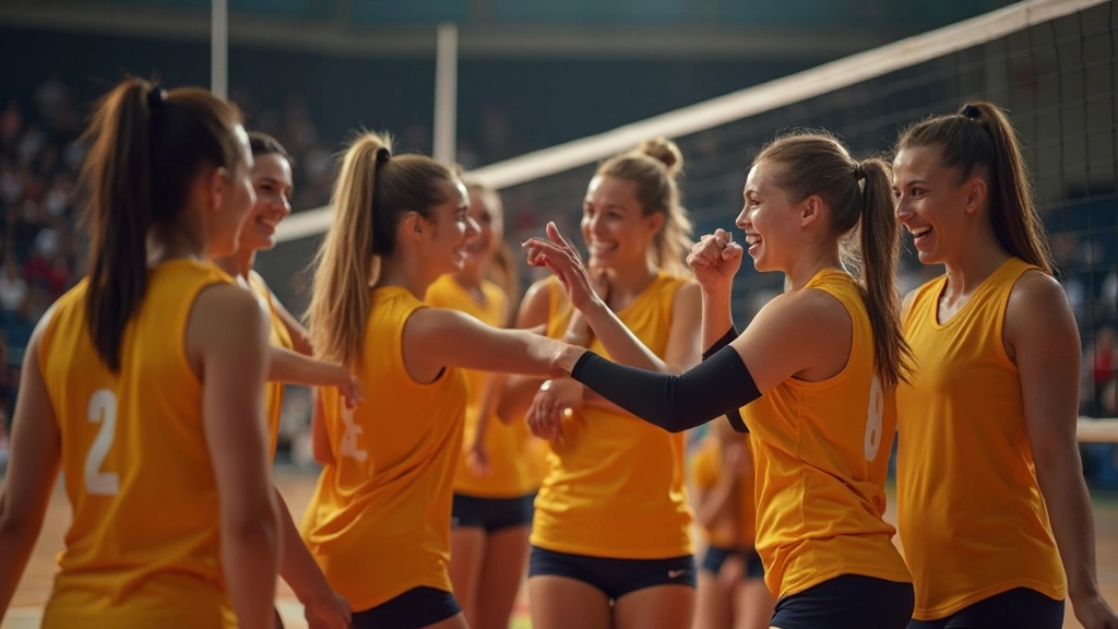 An advanced player spikes the ball